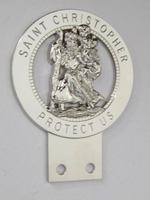 Click the image for more info ST. CHRISTOPHER CAR BADGE ST.
