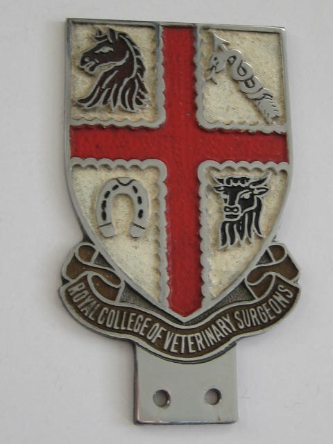 Click the image for more info ROYAL COLLEGE OF VETINARY SURGEONS CAR BADGE ROYAL