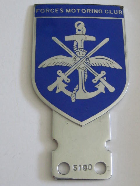 Click the image for more info FORCES MOTORING CLUB BADGE FORCES
