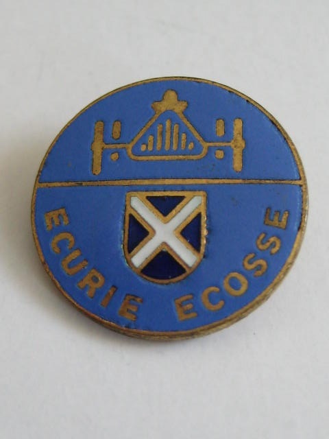 Click the image for more info 1950'S - 1960'S ECURIE ECOSSE LAPEL BADGE 1950'S