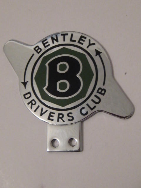 Click the image for more info BENTLEY DRIVERS CLUB CAR BADGE BENTLEY