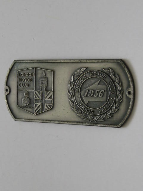 Click the image for more info 1956 LONDON MOTOR CLUB FINISHERS AWARD 1956