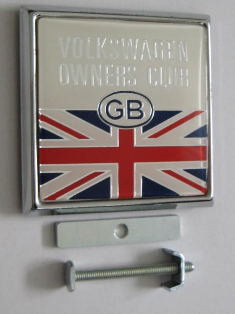 Click the image for more info GB VOLKESWAGEN OWNERS CLUB CAR BADGE GB