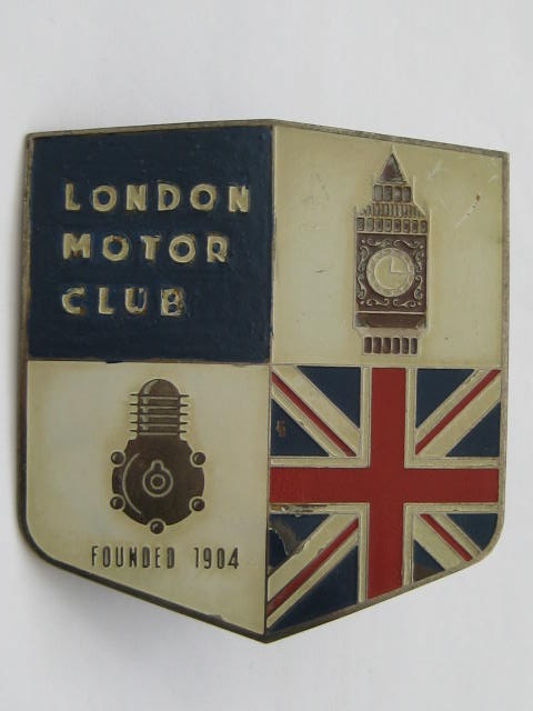 Click the image for more info LONDON MOTOR CLUB GRILLE BADGE LONDON