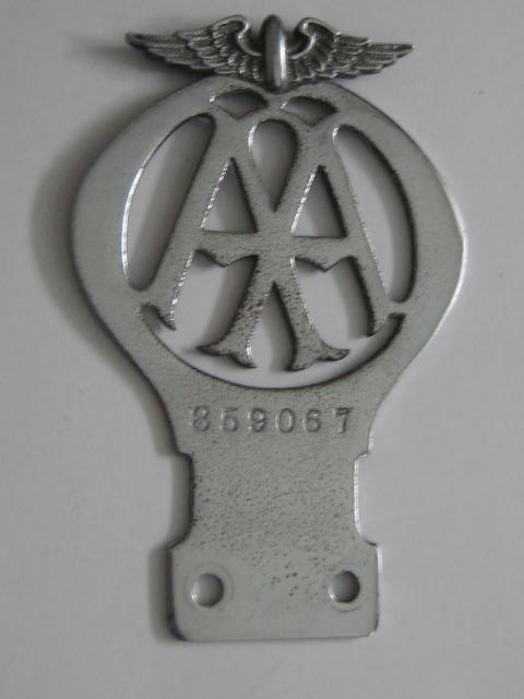 Click the image for more info AA CAR BADGE MID 1924 - @ 1935 AA