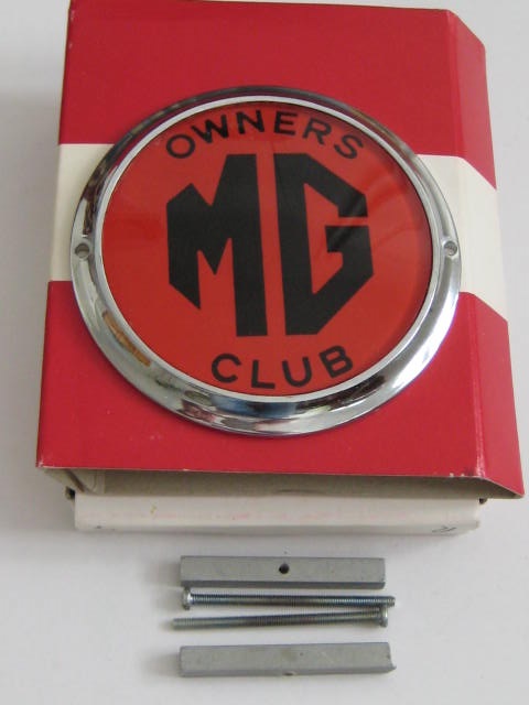 Click the image for more info MG OWNERS CLUB CAR BADGE MG
