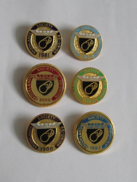 Click the image for more info BROOKLANDS SOCIETY REUNION PIN BADGES BROOKLANDS