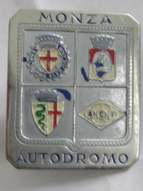 Click the image for more info MONZA AUTODROMA GRILLE BADGE MONZA