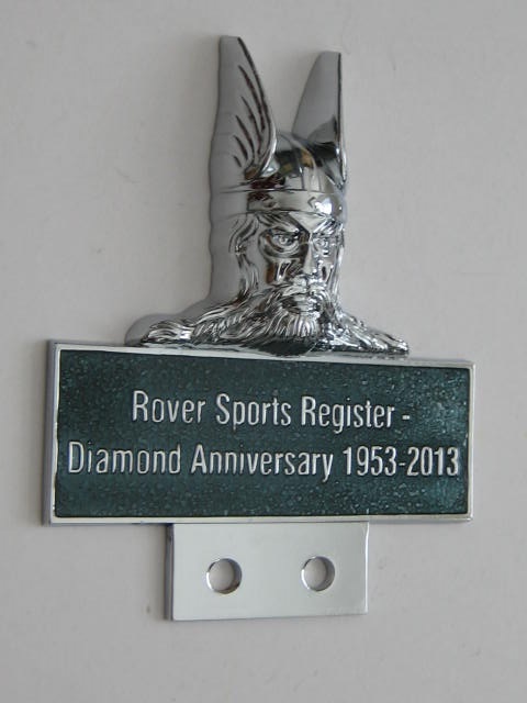 Click the image for more info ROVER SPORTS REGISTER DIAMOND ANNIVERSARY CAR BADGE ROVER