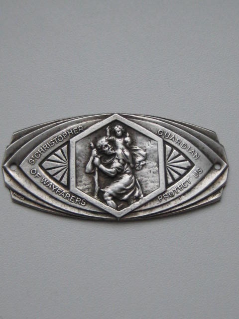 Click the image for more info ST. CHRISTOPHER DASH BOARD PLAQUE ST.