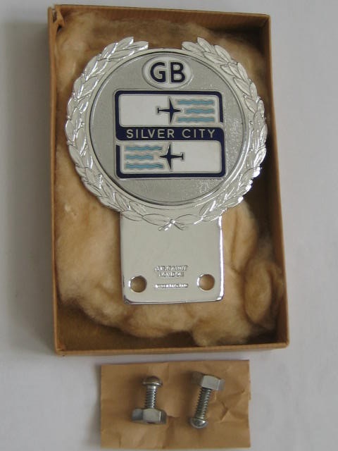 Click the image for more info SILVER CITY CAR BADGE ( FIRST CAR FERRY SERVICE ) SILVER