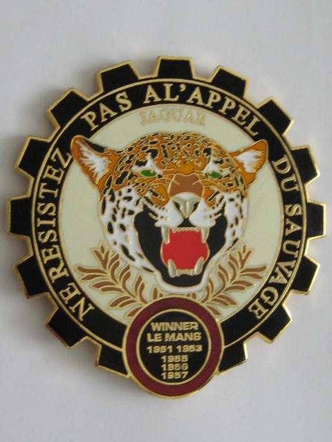 Click the image for more info JAGUAR LE MANS WINNERS CAR BADGE JAGUAR