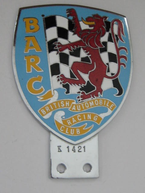 Click the image for more info BRITISH AUTOMOBILE RACING CLUB CAR BADGE BRITISH