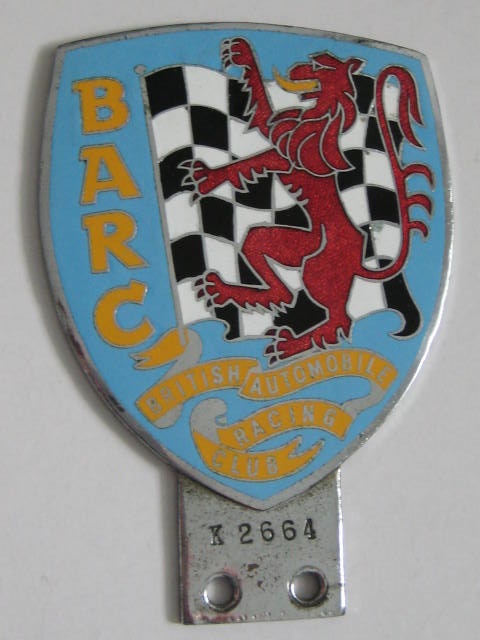 Click the image for more info BRITISH AUTOMOBILE RACING CLUB CAR BADGE BRITISH