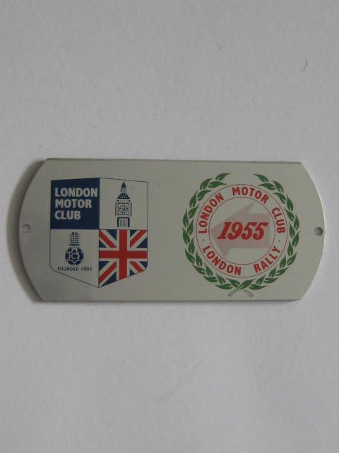 Click the image for more info LONDON MOTOR CLUB 1955 LONDON RALLY BADGE LONDON