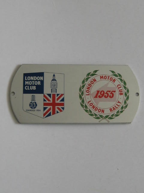 Click the image for more info LONDON MOTOR CLUB 1955 LONDON RALLY BADGE LONDON