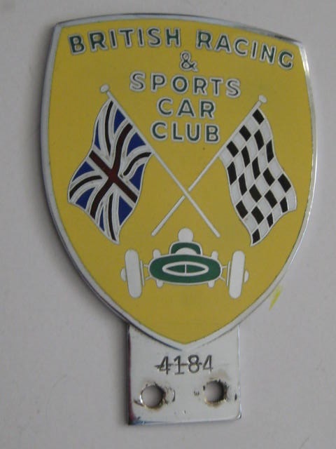 Click the image for more info BRITISH RACING & SPORTS CAR CLUB BADGE BRITISH