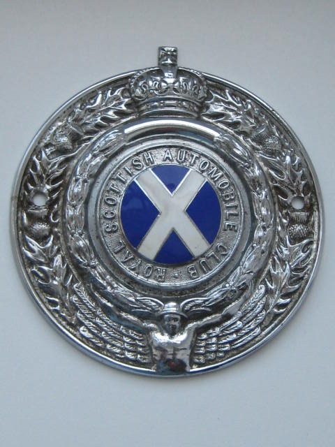Click the image for more info ROYAL SCOTTISH AUTOMOBILE CLUB CAR BADGE ROYAL