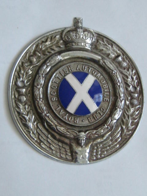 Click the image for more info ROYAL SCOTTISH AUTOMOBILE CLUB CAR BADGE ROYAL