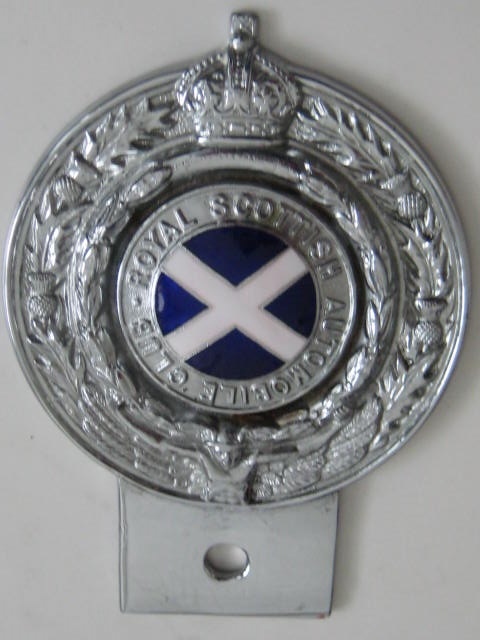 Click the image for more info ROYAL SCOTTISH AUTOMOBILE CLUB BADGE ROYAL