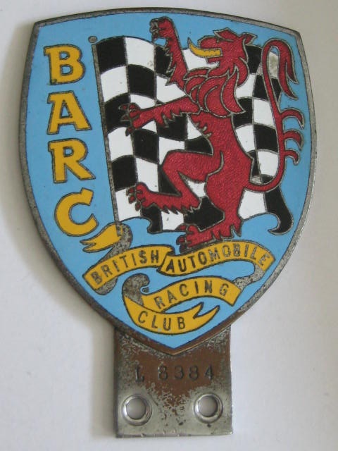 Click the image for more info BRITISH AUTOMOBILE RACING CLUB CAR BADGE BRITISH