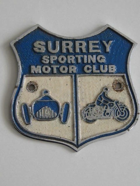 Click the image for more info SURREY SPORTING CAR CLUB CAR BADGE SURREY