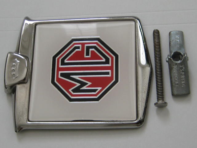 Click the image for more info MG CAR GRILLE BADGE MG