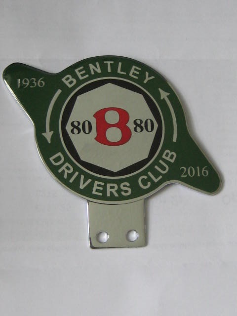 Click the image for more info BENTLEY DRIVERS CLUB 1936 - 1986 CAR BADGE BENTLEY
