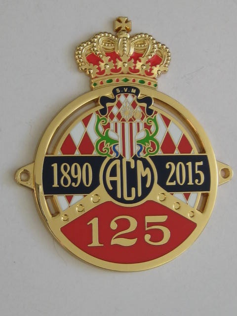Click the image for more info AUTOMOBILE CLUB MONACO 1890 - 2015 CAR BADGE AUTOMOBILE