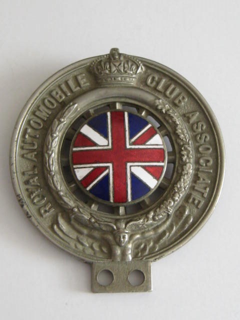 Click the image for more info RAC ASSOCIATE CAR BADGE 1912 - 1929 RAC