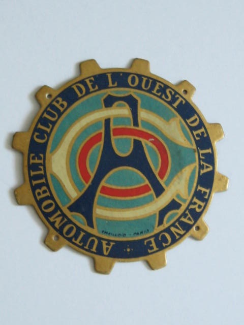 Click the image for more info AUTOMOBILE CLUB DE L'OUEST DE FRANCE BADGE AUTOMOBILE