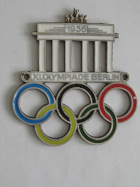 Click the image for more info 1936 BERLIN OLYMPICS CAR BADGE 1936