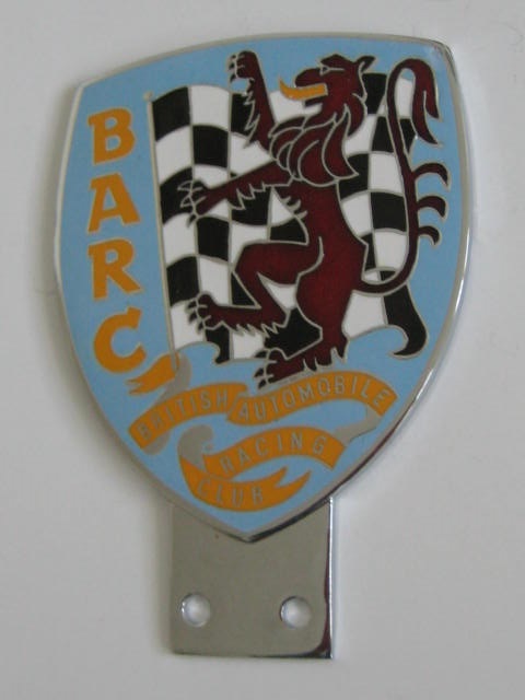 Click the image for more info BRITISH AUTOMOBILE RACING CLUB CAR BADGE BRITISH