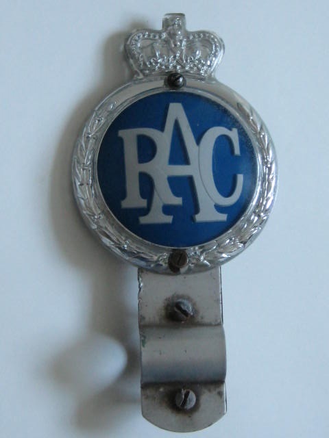 Click the image for more info RAC CAR BADGE 1954 - 1973 WITH BADGE BAR FIXING RAC