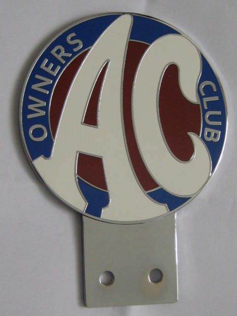 Click the image for more info AC OWNERS CLUB CAR BADGE AC