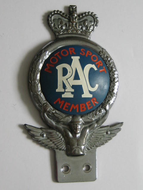 Click the image for more info RAC MOTOR SPORT MEMBER RAC