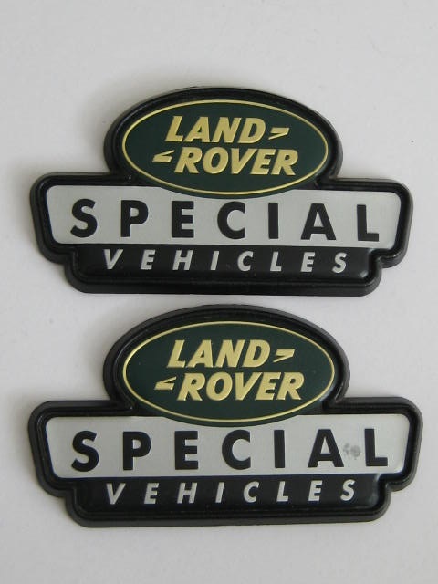 Click the image for more info LAND ROVER SPECIAL VEHICLES BADGE LAND