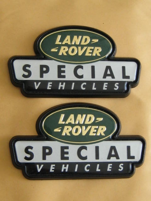 Click the image for more info LAND ROVER SPECIAL VEHICLES BADGES LAND