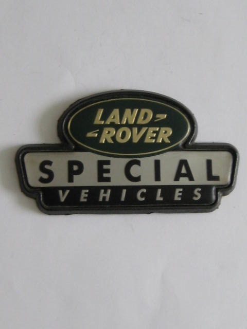 Click the image for more info LAND ROVER SPECIAL VEHICLES BADGE LAND
