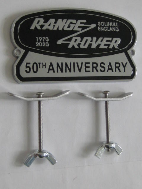 Click the image for more info RANGE ROVER 50TH ANNIVERSARY GRILLE BADGE RANGE